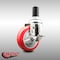 Service Caster 4 Inch 316SS Red Polyurethane Swivel 1-1/4 Inch Expanding Stem Caster Brake SCC-SS316EX20S414-PPUB-RED-TLB-114 - alternate 3